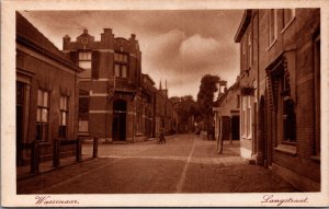 Netherlands Wassenaar Langstraat Vintage Postcard 09.76