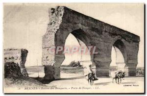 Old Postcard Meknes Ruins Gate Remparts Tangier