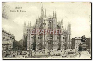 Postcard Old Milon Duomo