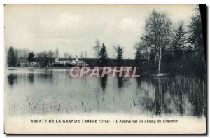 Postcard Abbey of the great Trappist L & # 39abbaye for the & # 39etang Chaumont