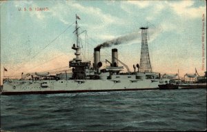 Battleship U.S.S. Idaho c1910 Vintage Postcard