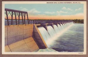IL Illinois Joliet Brandon Dam On Illinois Waterway Curteich