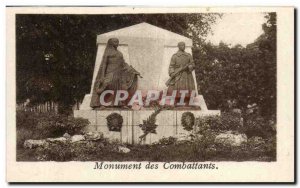 Belgium Mechelen Old Postcard Monument fighters