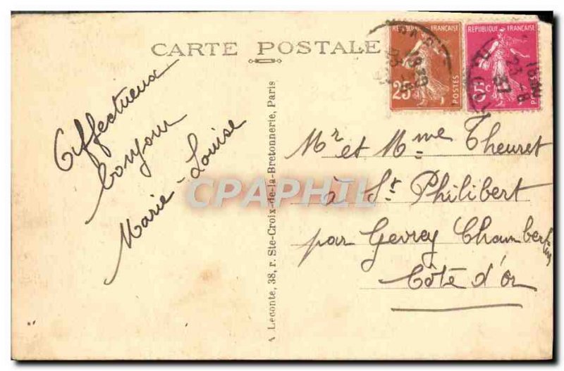 Old Postcard Paris Hotel De Ville