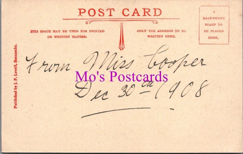 Dorset Postcard - Bournemouth Arcade. Dated 1908 - RS39147