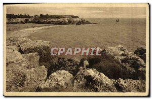 Old Postcard Royan rocks and Conche of Chay