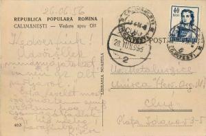 Romania 1956 Calimanesti vedere spre Olt