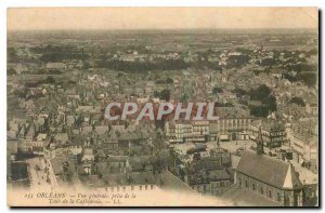 Old Postcard Orleans general view taken from the Tower of the Cathedral