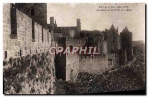 Old Postcard Set Carcassonne Cite the Porte of & # 39Aude