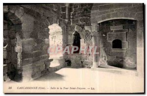 Postcard Old Carcassonne Cite Hall of Saint Nazaire tower