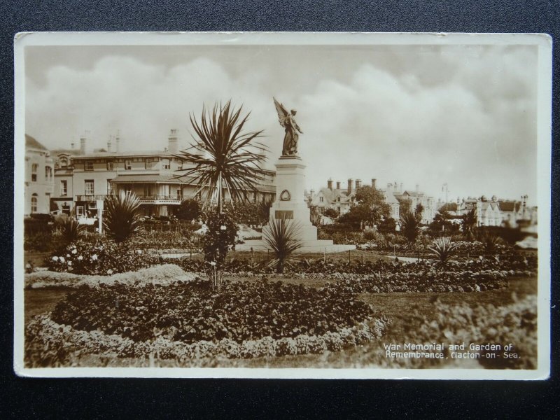 Essex CLACTON ON SEA War Memorial & Garden of Remembrance c1930's RP Postcard