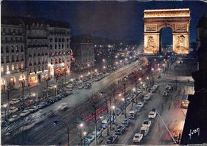 B66617 Les Champs Elysees Paris la nuit  france