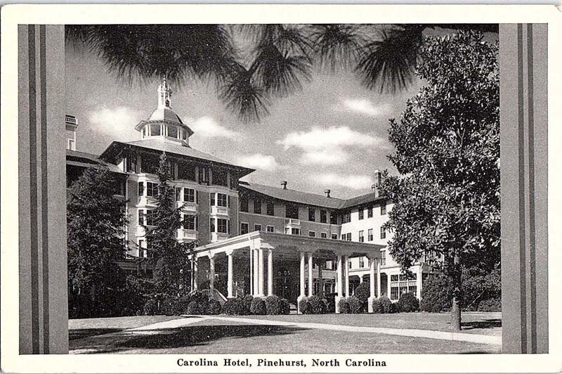 Postcard HOTEL SCENE Pinehurst North Carolina NC AI9219