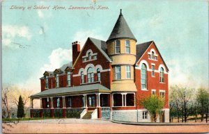 Postcard Library at Soldiers' Home in Leavenworth, Kansas~131711