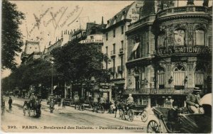 CPA PARIS 9e - Boulevard des Italiens. - Pavillon de Hanovre (55675)