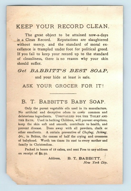 1880s B.T. Babbitt's 1776 Powder Soap Colonial Style Men & Women Lot Of 3 #5 B