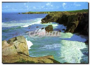 Old Postcard The Sea Large sea Console our labors what demon has endowed the ...