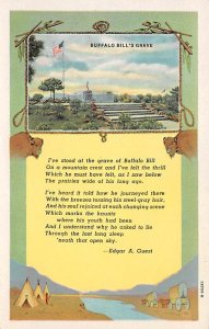 Buffalo Bills Grave Edgar A Guest, Colorado Postcard