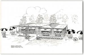 Rare Vintage RPPC PETRIE'S WAGON WHEEL Warsaw, Winona Lake, Indiana 1950s Diner