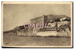 Old Postcard Cote D'Azur Monaco Oceanographic Museum