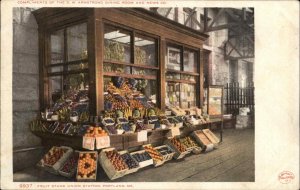 Portland Maine ME Fruit Station Train Station Depot Detroit Publishing Postcard