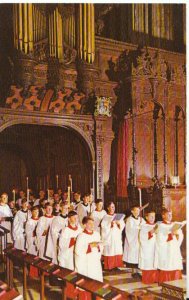 Cambridgeshire Postcard - Cambridge, King's College Chapel Carol Service TZ3648