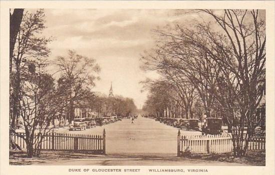 Duke Of Gloucester Street Williamburg Virginia