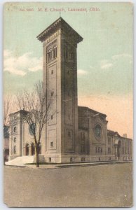 M. E. Church Lancaster Ohio Postcard Kraemer Art Co German Printed c1910