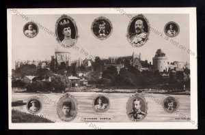 ROY211 - King Edward VII - Windsor Castle from the River Thames - postcard