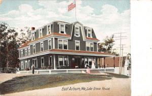 Auburn Maine Lake Grove House Exterior Street View Antique Postcard K20548
