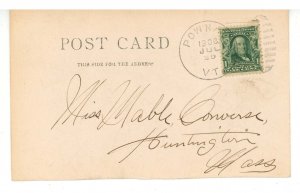 VT - Pownal Centre. Bird's Eye View ca 1906   RPPC