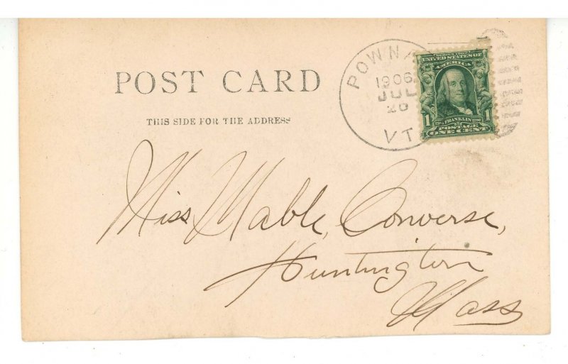 VT - Pownal Centre. Bird's Eye View ca 1906   RPPC