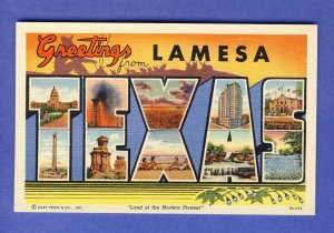 Greetings From Lamesa Texas/TX Postcard, Nice Multi-View