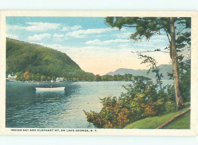 W-border LAKE SCENE Adirondacks - Lake George New York NY AE4696