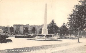 World War Memorial and High School  Bristol CT 