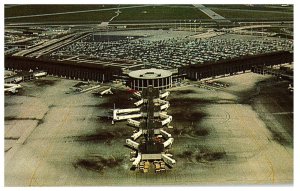 Aerial View of Ohare Chicago Illinois Airport Postcard