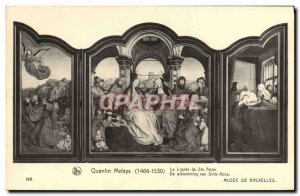 Old Postcard Quentin Metsys The Bloodline De Ste Anne Musee De Bruxelles