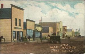 Chelsea SD West Side of Main St. c1910 Postcard