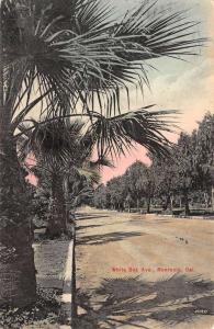 Monrovia California White Oak Ave Street Scene Antique Postcard K78935