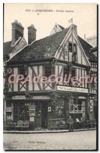 Old Postcard Compiegne Old House