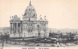 RIO DE JANEIRO BRAZIL~PALACIO MONROE~A RIBEIRO #219 POSTCARD 1910s