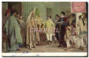 Old Postcard Judaica Jewish Israelites Jewish Wedding Marriage