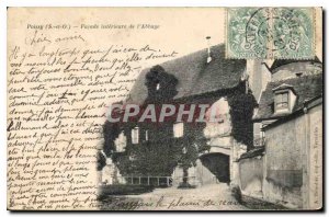 Old Postcard Poissy S and O Facade Inland Abbey