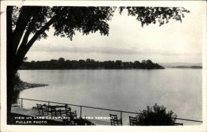 North Hero Vermont VT Lake Champlain Fuller Real Photo Vintage Postcard