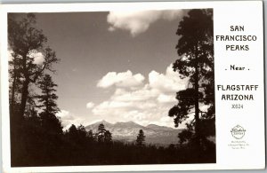 RPPC San Francisco Peaks Near Flagstaff AZ Frashers Vintage Postcard A37