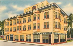 Postcard 1911 Florida Miami Park Edge Hotel occupation roadside linen 23-11395