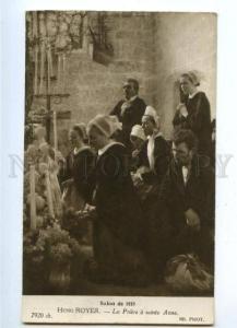 3161815 Prayer St Anne by Henri ROYER vintage SALON de 1919 PC