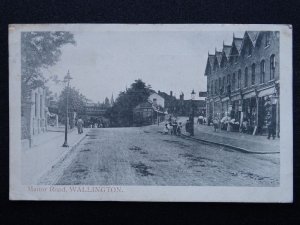 London Sutton WALLINGTON Manor Road c1905 Postcard