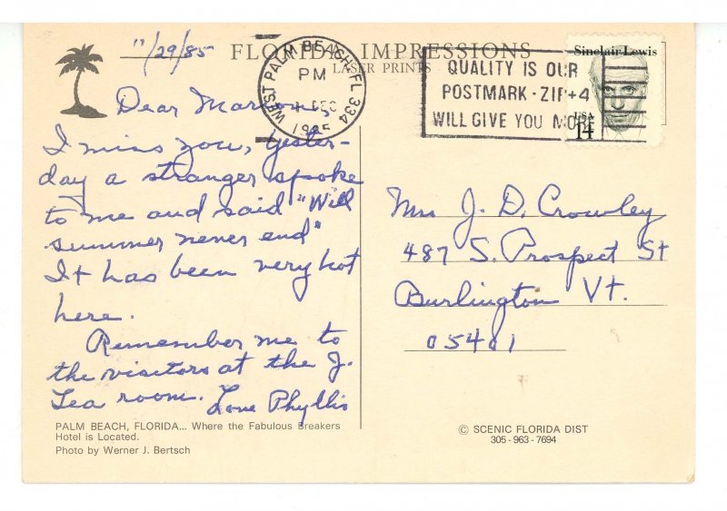 FL - Palm Beach. The Breakers Hotel     (continental size)