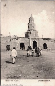 Colombia Cartagena Boca del Puente Vintage Postcard C045